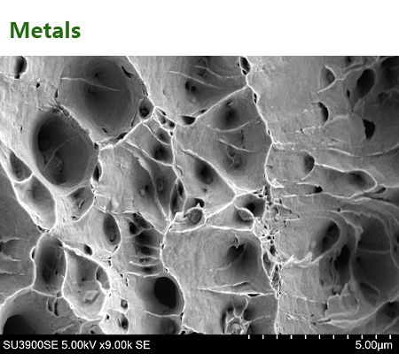 Fracture surface of iron wire