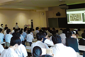 About 100 students attended the class