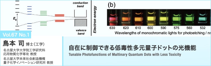 自在に制御できる低毒性多元量子ドットの光機能